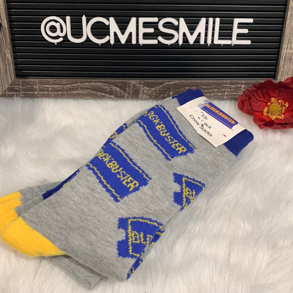 Nostalgic “Blockbuster Video” 2pk socks